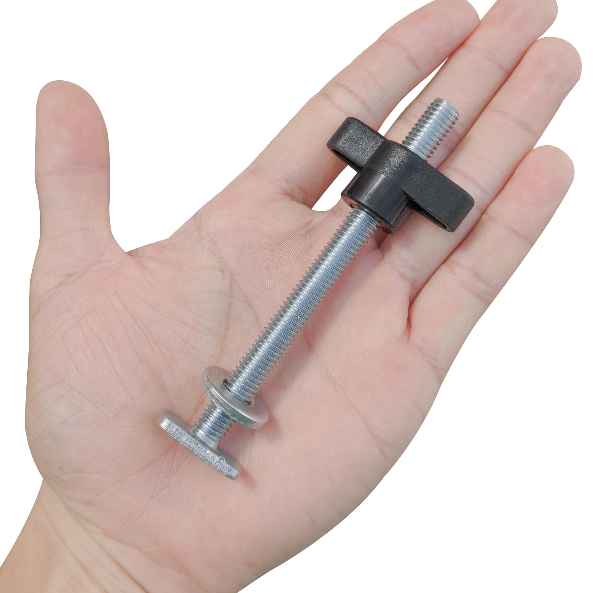 2-Pack M8 T Rail Track Bolts with Knobs and Washers- T-Slot Nuts and Sliding Bolts for Woodworking Projects - Image 3