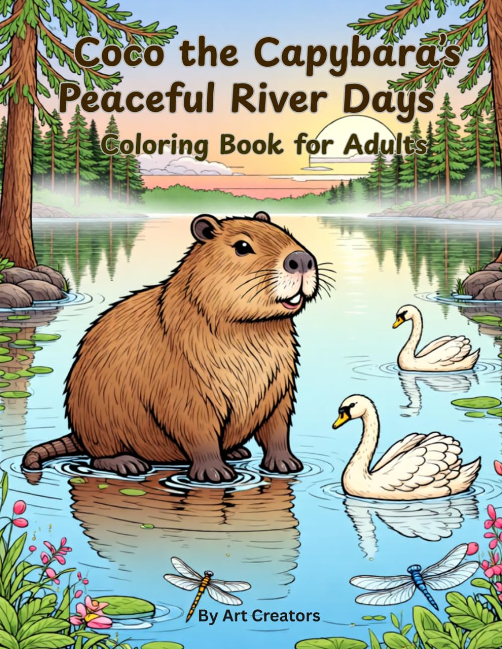 Coco the Capybara’s Peaceful River Days Coloring Book for Adults: A Calm Nature Coloring Experience Featuring Gentle Water Scenes and Soothing Wildlife (Coco the Calm Capybara Coloring Book Series)