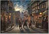 Tenyo Tenyo Made in Japan 1000 Piece Glowing Piece Jigsaw Puzzle Harry Potter™ Diagon Alley™ 20x29 inches Thomas Kinkade Studio B-1000-850 with glue, with spatula, with service card