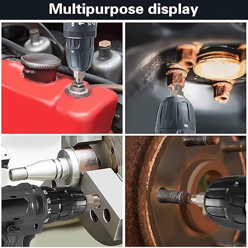 Miniatura 7 de Juego de extractor de pernos pelados, extractor de pernos dañados, juego de extractor de tornillos multispline, 25 piezas