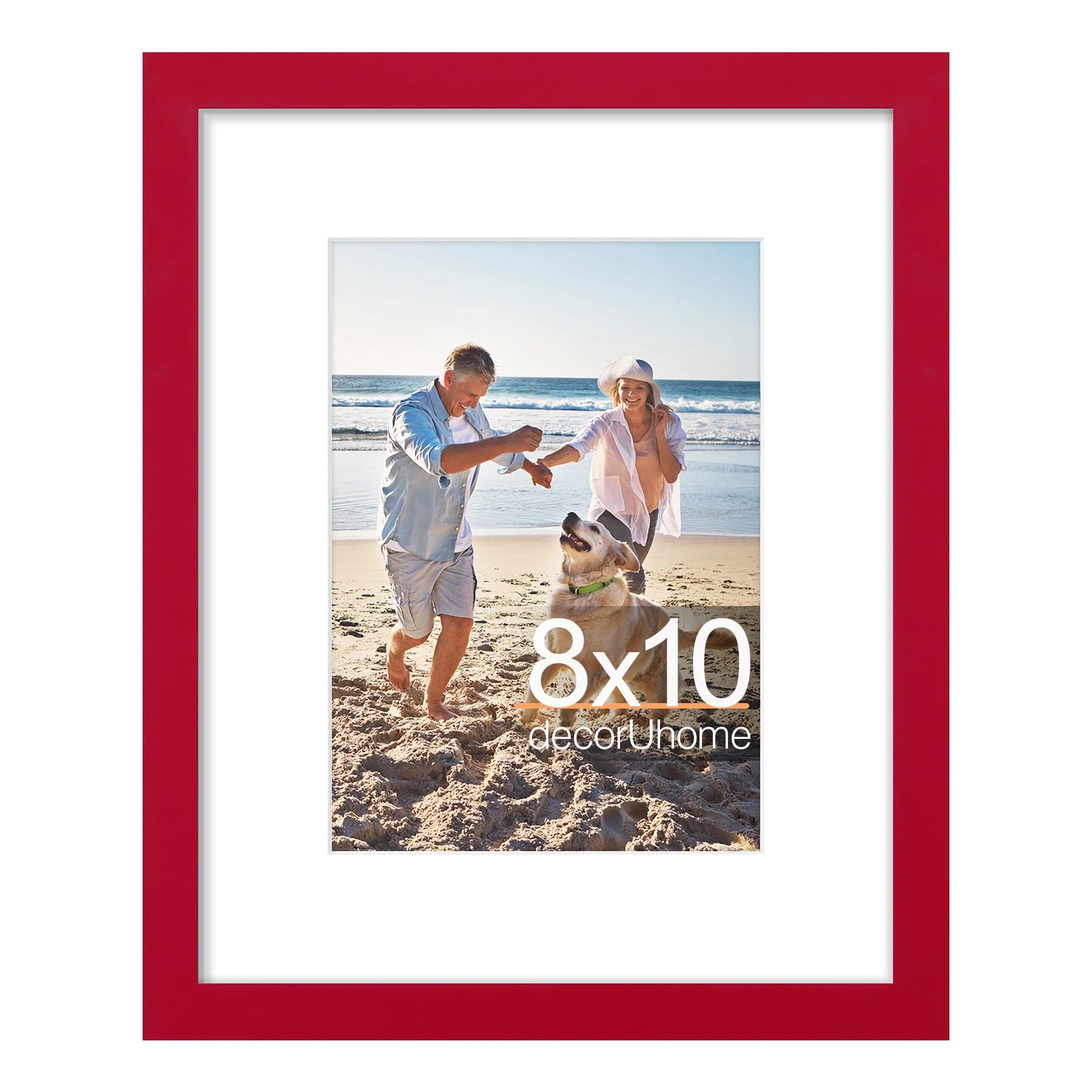 Cadre photo de 20,3 x 25,4 cm passe-partout 12,7 x 17,8 cm en bois