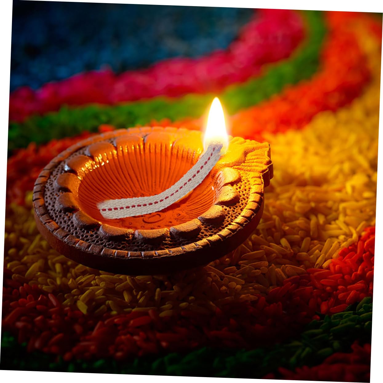 HOOTNEE 3rolls Cotton Knitted Kerosene Lamp Wick Oil Lamp Accessories for Projects Each of Wicks for Indoor Use