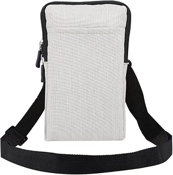 Cell Phone Belt Holster Men, Mobile Phone Shoulder Crossbody Bag vertical, Waterproof Outdoor Sport Mini Cell Phone Pouch with Belt Loop Nylon SmartPhone Waist Pocket Universal Flip Cellphone Sheath