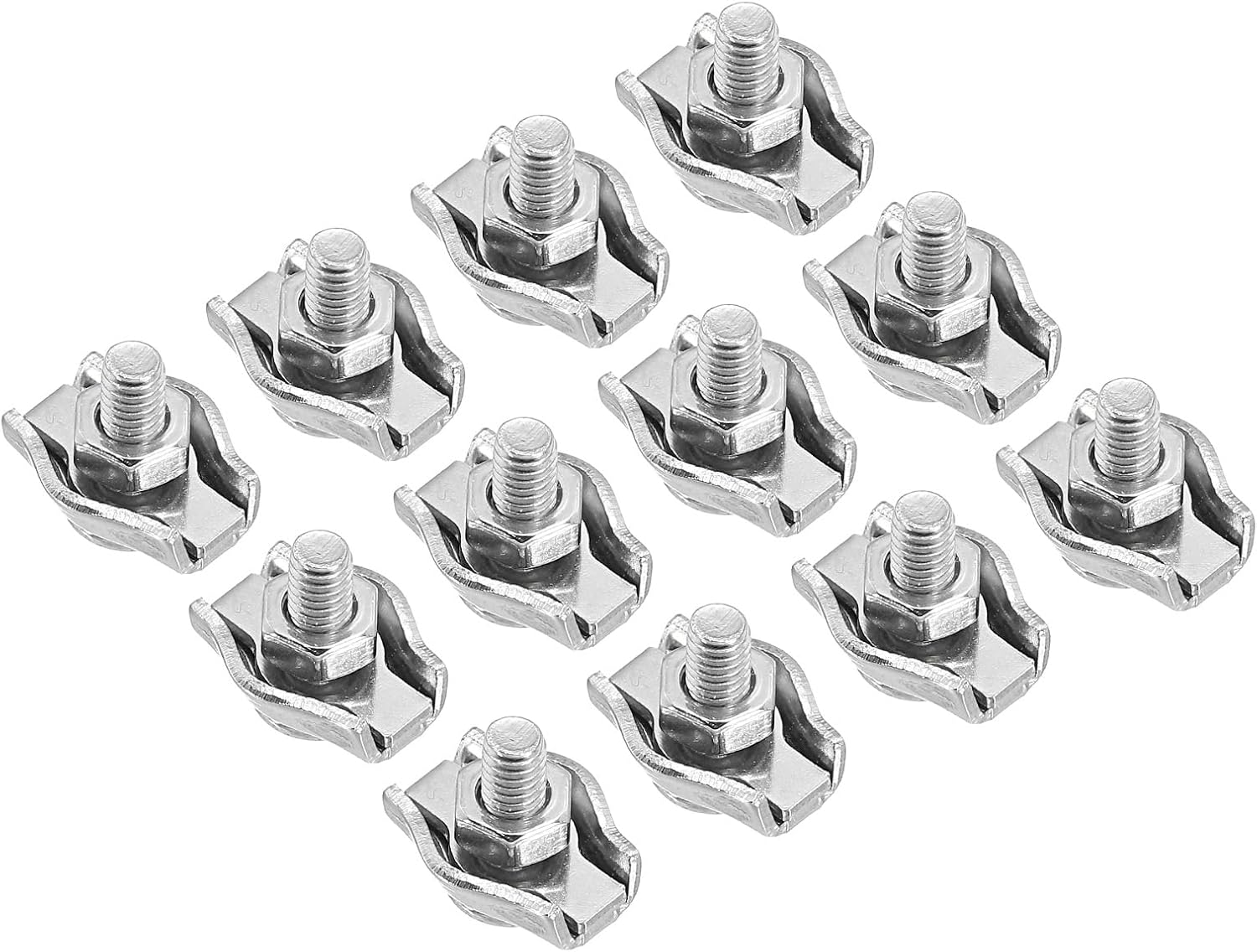 PATIKIL - Mangas Aluminio Para Cable - 25 Unidades - Diámetro 5mm - Color Plata