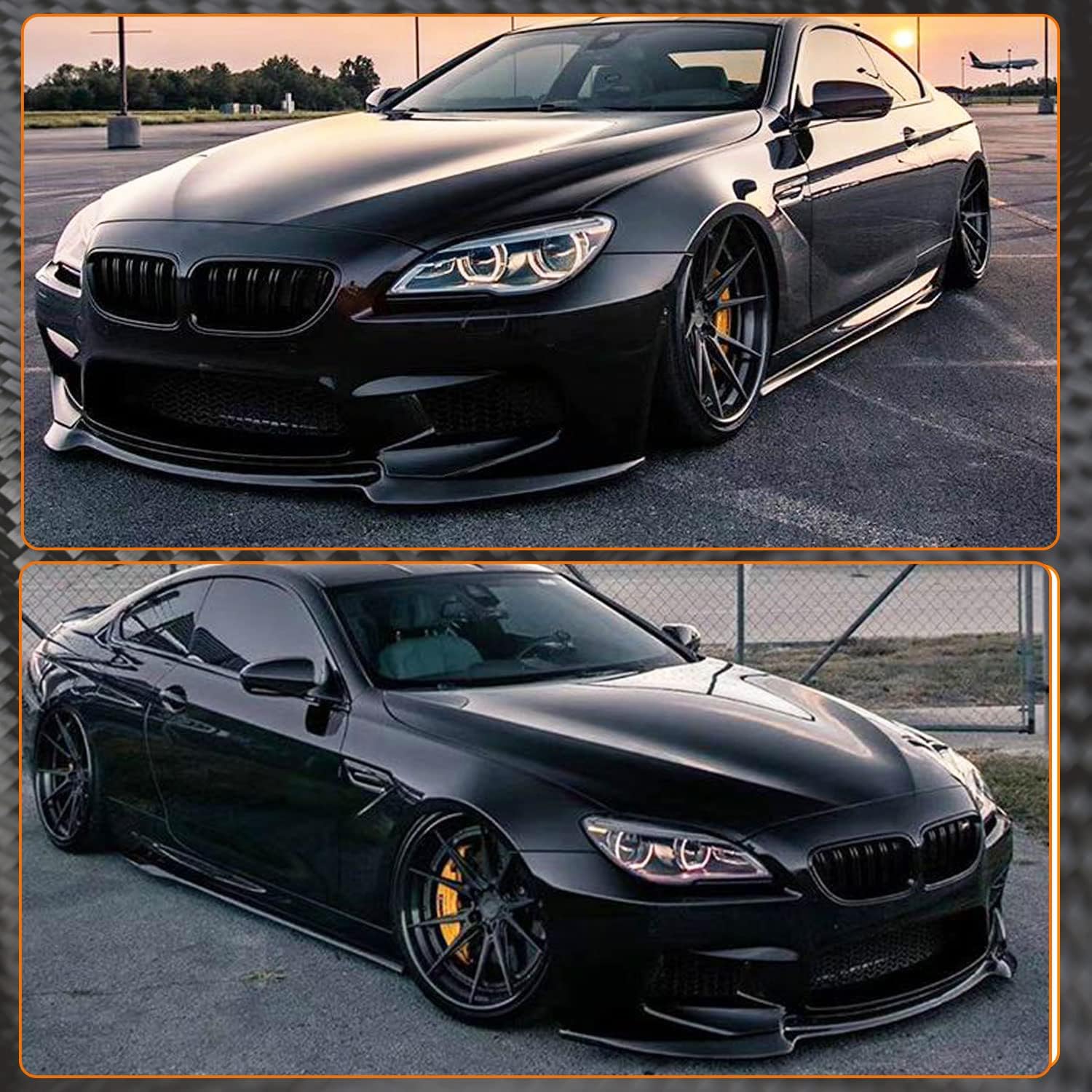Carbon Fiber Front Lip for BMW 6 Series M6 2013-2018 F06 Gran Coupe F12 Convertible F13 Coupe, Lightweight, Sporty Exterior Upgrade for Tuning Enthusiasts