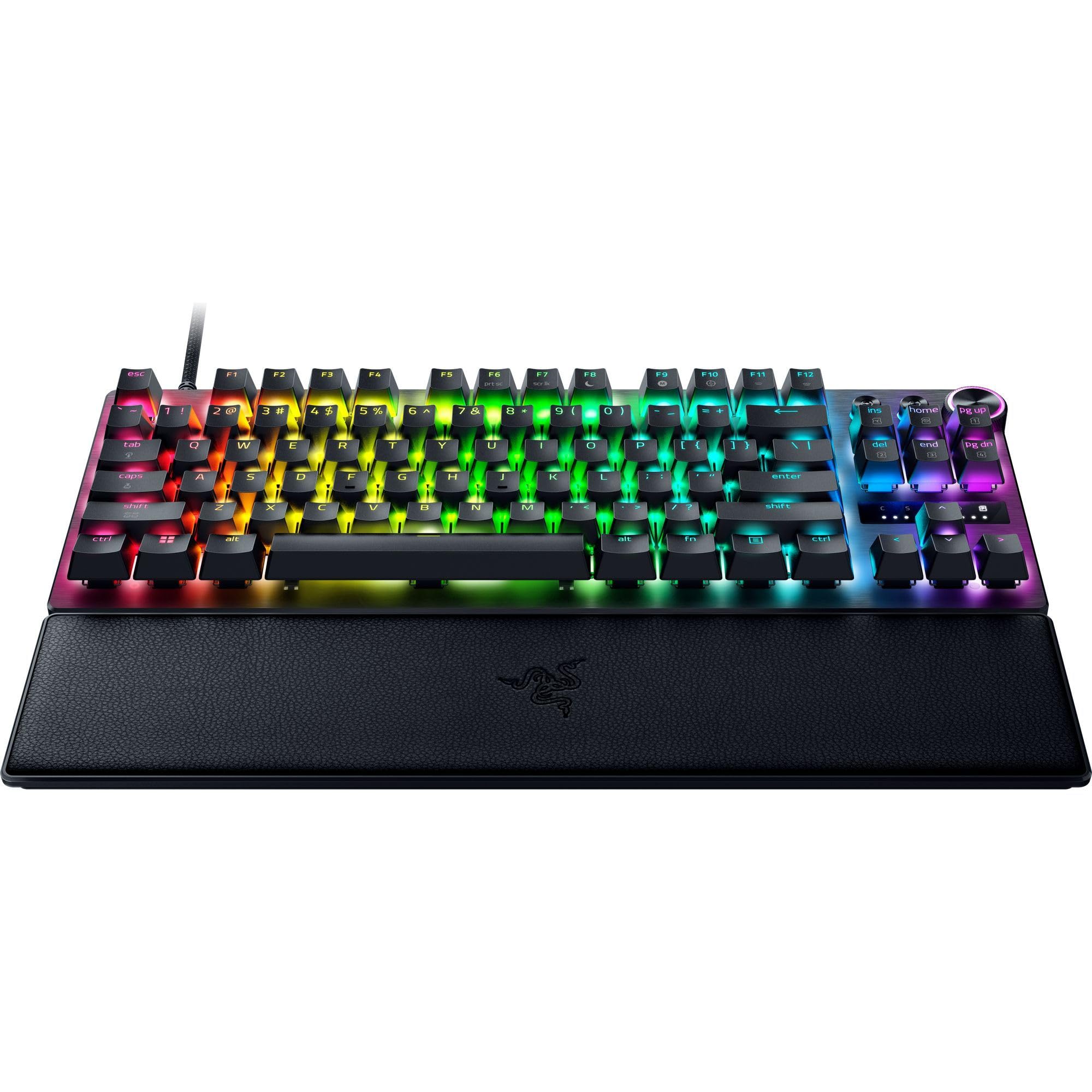 Razer Huntsman V3 Pro Tenkeyless 8KHz - TKL PC Tastiera meccanica da gioco - 8KHz HyperPolling - Switch ottici analogici - regolabile 0,1-4,0mm - Snap Tap - Rapid Trigger - QWERTY US Layout | Nero