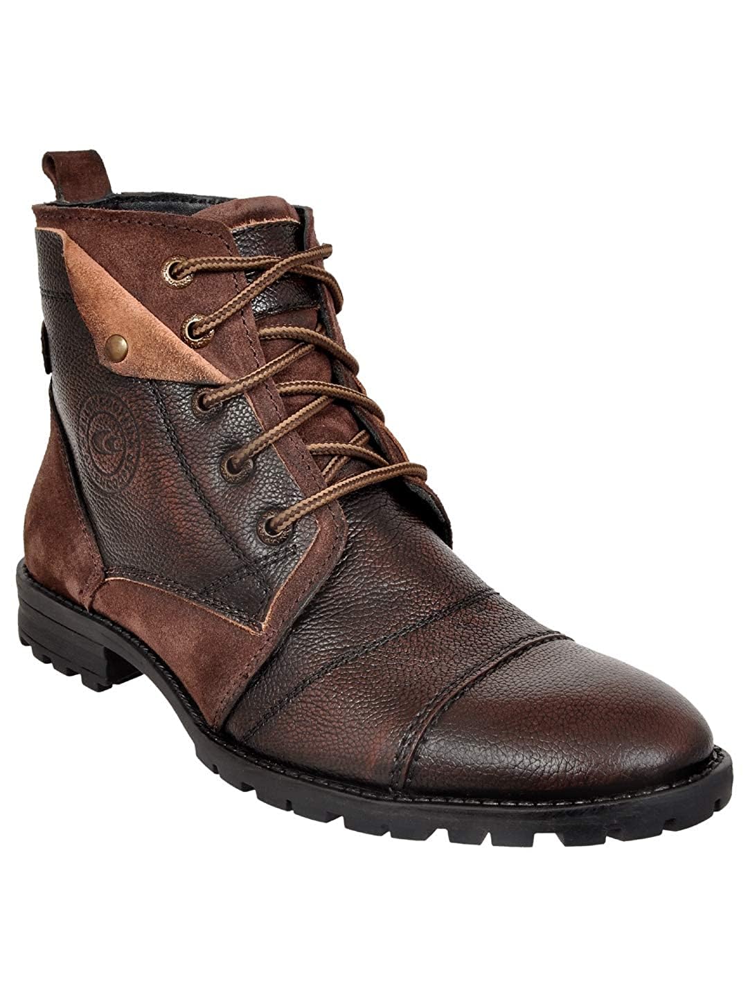 Allen Cooper Genuine Premium Leather Luxury Memory Foam High-Top Ankle Boots Shoes for Men(859|Brown|Size-10) (B0C73WVJSB) Amazon Price History, Amazon Price Tracker