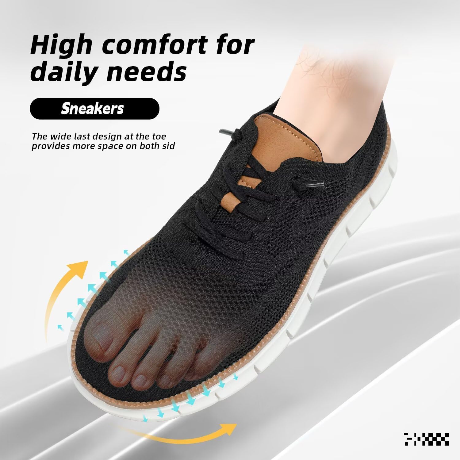 Men's Casual Dress Shoes Fashion Walking Sneakers Mesh Business Oxfords Work Lightweight Soft Sole - Image 6