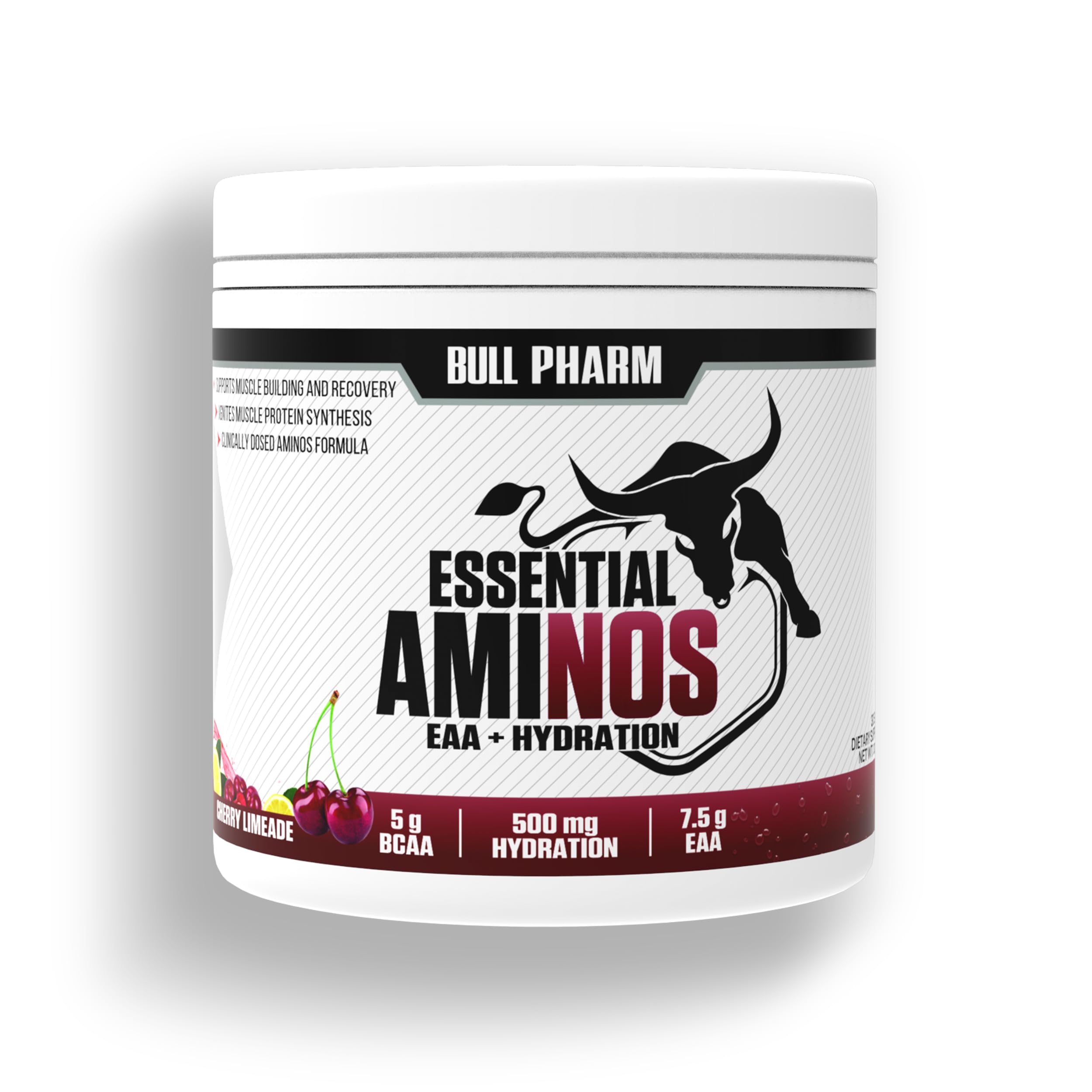 ESSENTIAL AMINOS | HYDRATION | Vegan BCAA,L-Leucine,L-Iso Leucine,L-Valine,Coconut Water Powder | Lean Muscle Building I Recovery I FSSAI Approved (Cherry Limeade)