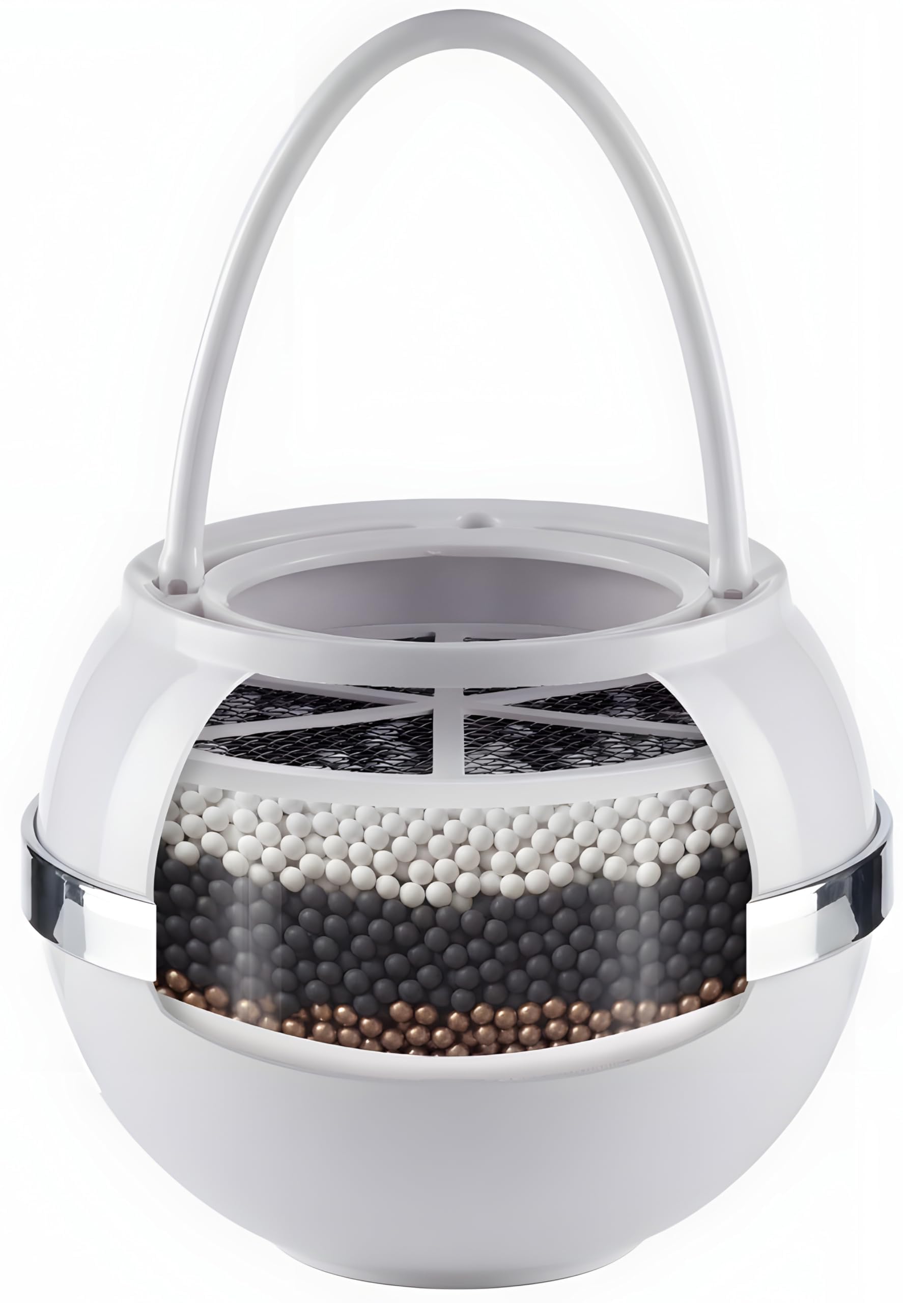 Crystal Quest CQE-SP-00808 Bath Ball Filter-White