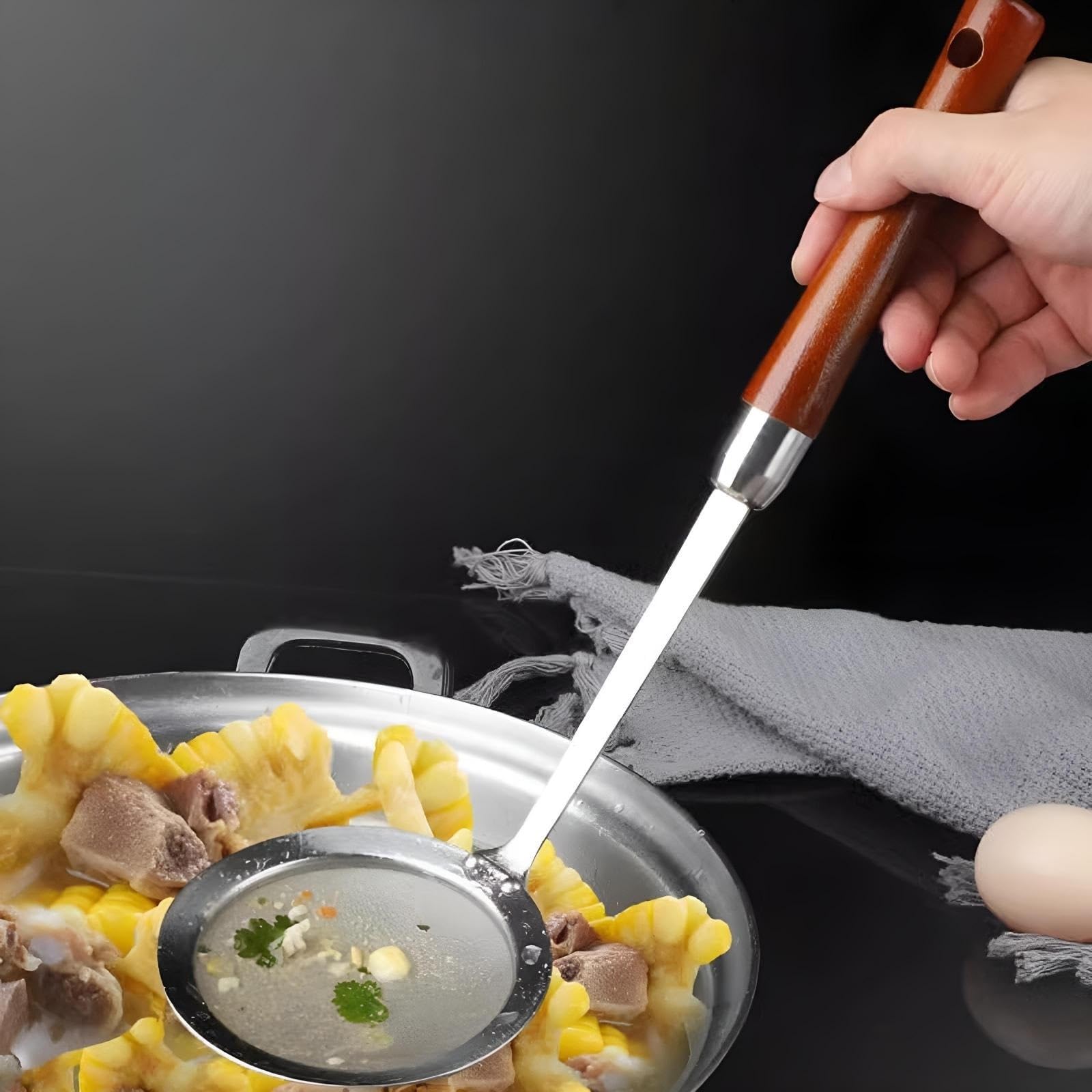 Juego de tamiz de harina, tamiz y colador de acero inoxidable con asas resistentes, perfecto para tamizar, colar, escurrir y enjuagar verduras (13,7 cm)