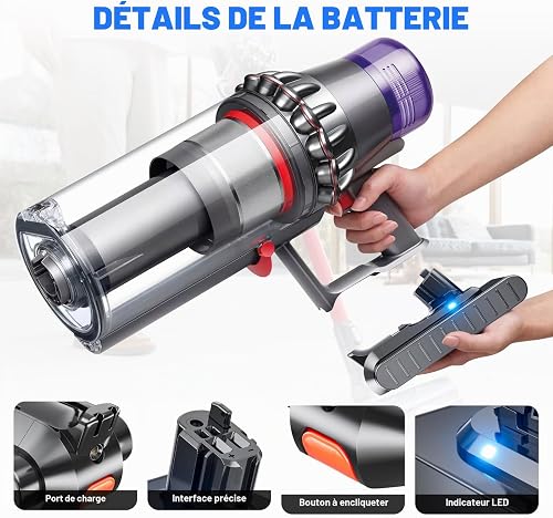 V11 Replacement Battery for Dyson V11 Battery Push-in Installation Type V11 Fluffy Absolute Extra Animal Pro Complete Extra Vacuum Cleaner (Not Suitable for Mounting Types with Screws) - 2