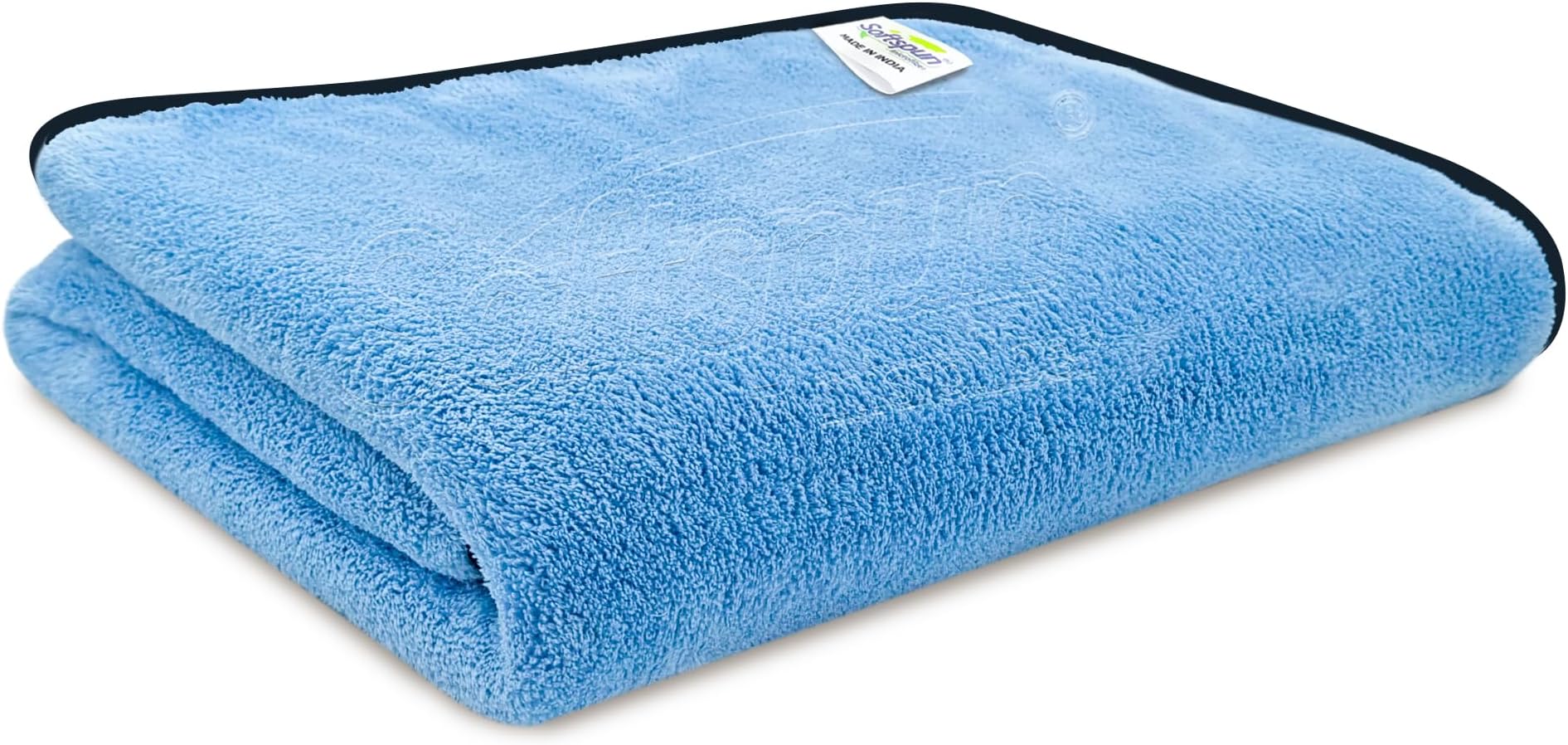 SOFTSPUN Microfiber Bath Towel 1Pc Sky Blue! Ultra Absorbent Super Soft & Lightweight Quick Drying for Men & Women Daily Use Large Size Unisex.
