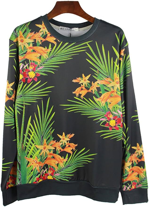 Unisex hipster Flower Swag 3D Sweatshirt Hoodies Galaxy Sweater (XL)