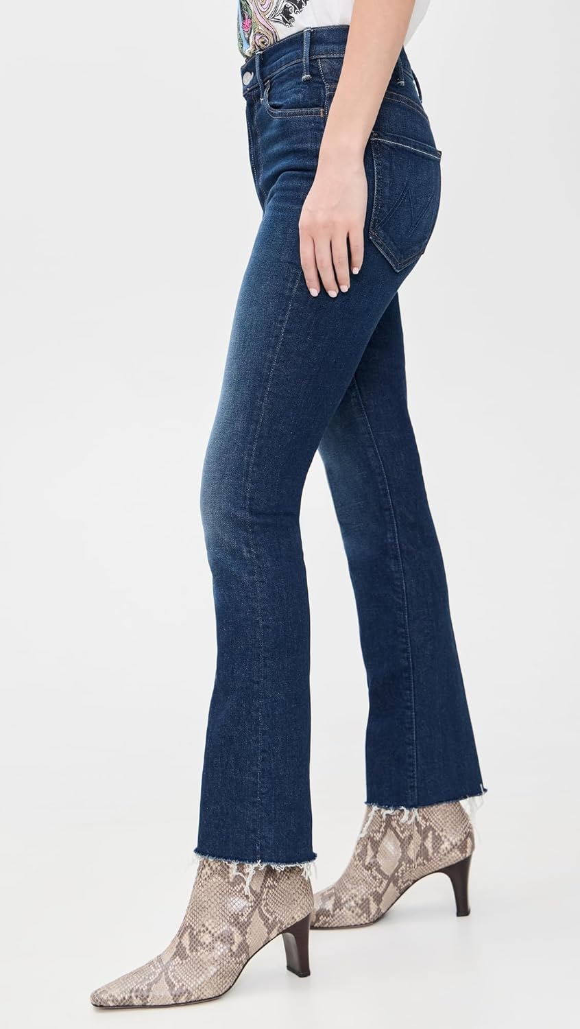 MOTHER Women's The Hustler Flood Fray Jeans - Image 4