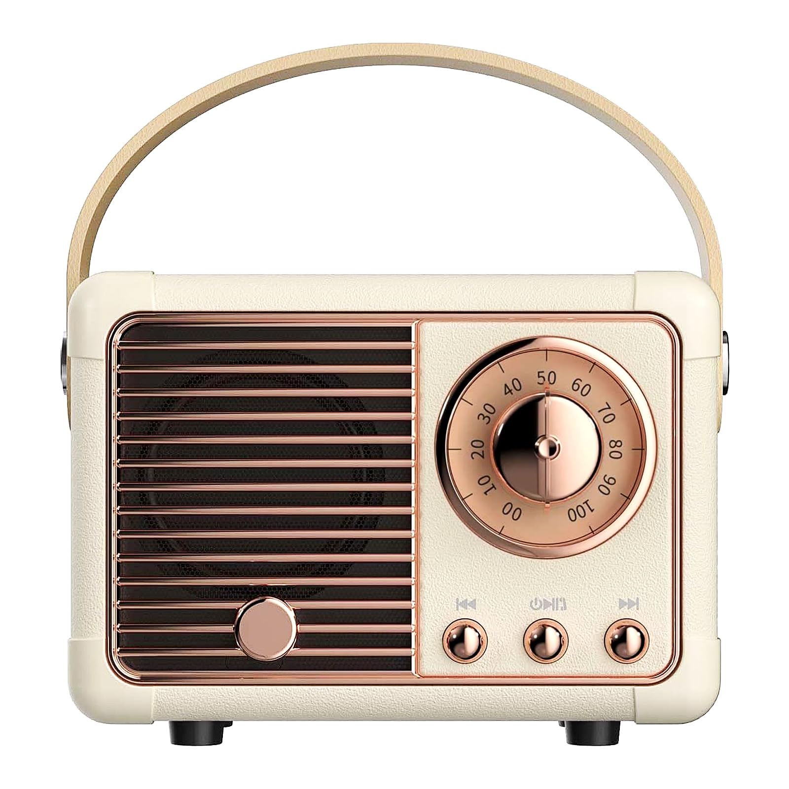 Altoparlante Bluetooth in stile retrò, decorazione vintage, piccolo altoparlante wireless, grazioso design vecchio moda per interni ed esterni