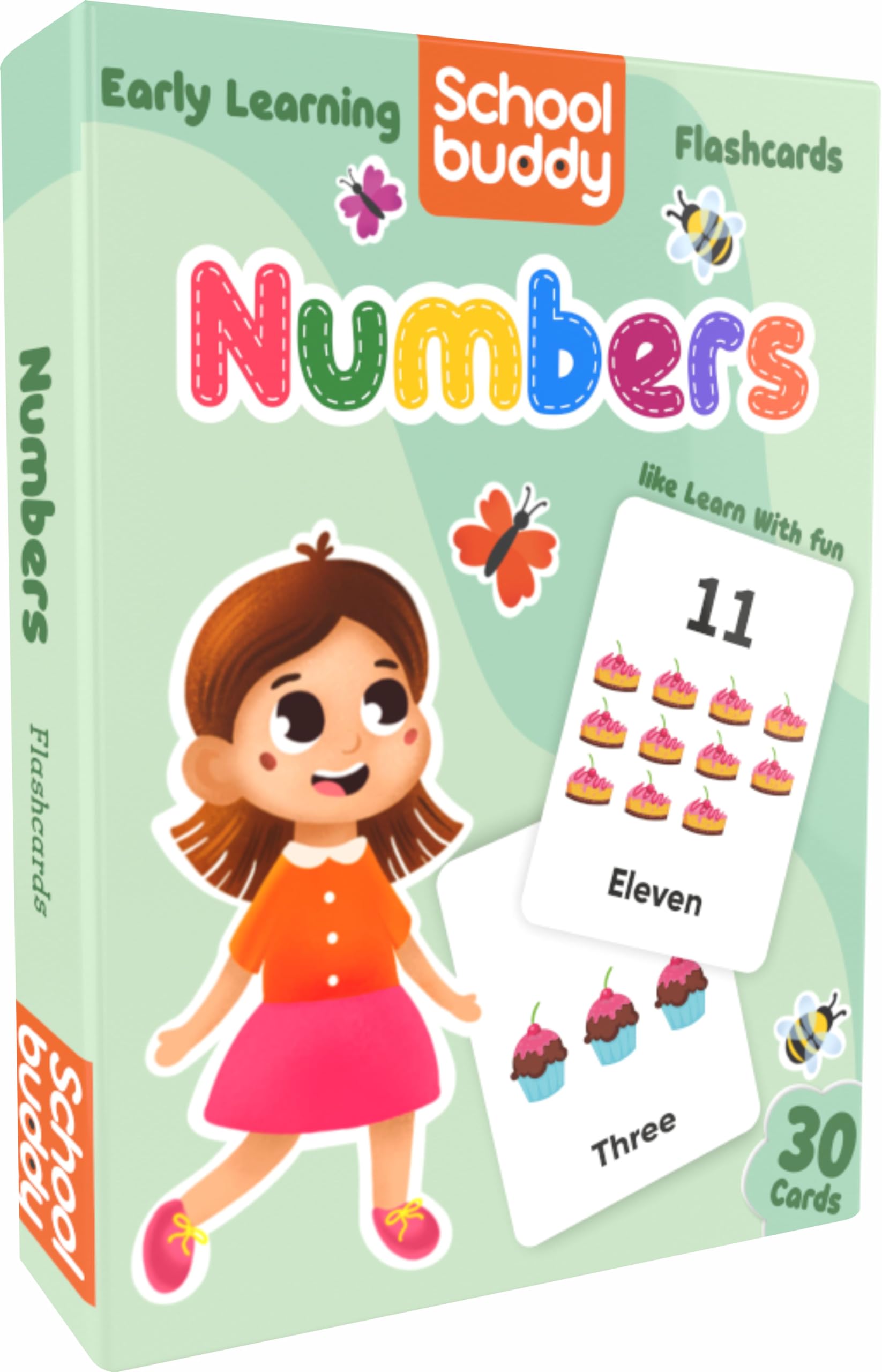 SCHOOL BUDDY® Numbers Flash Cards for Kids | 27 Early Learning Flash Cards Easy & Fun Way of Learning 3 Months to 6 Year Babies (B0CJ5FVB4Y) Amazon Price History, Amazon Price Tracker