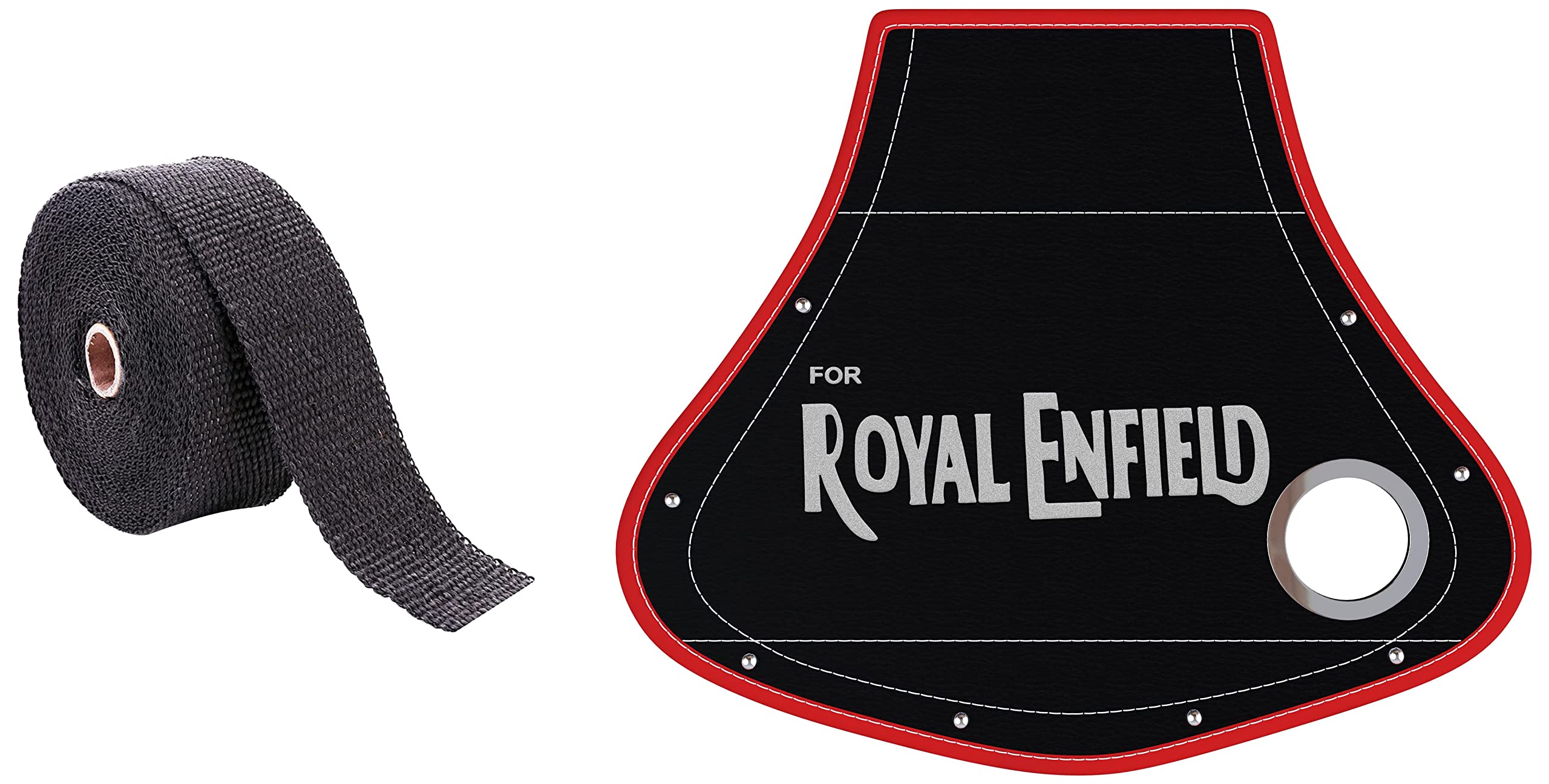 AllExtreme EXMREES Rear Customized Universal Mudflap with Silencer Hole Compatible with Royal Enfield Bullet Classic Electra Standard 350cc & 500cc