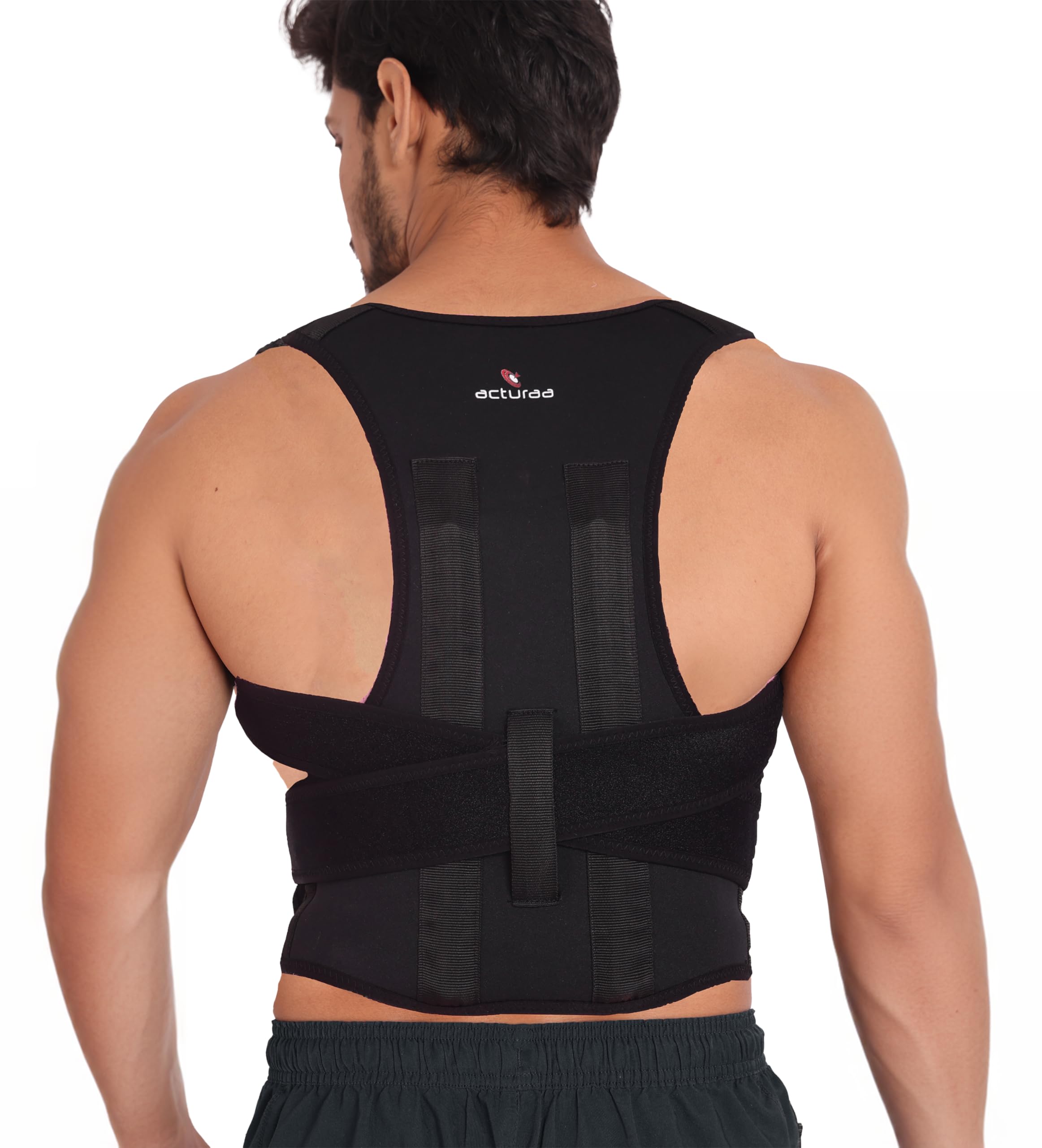 acturaa Adjustable & Breathable Neoprene Posture Corrector Belt | Posture Corrector for Men & Women |Back Support Belt|Spine & Back Posture Corrector |Back Support Belt For Back Pain | Universal Size