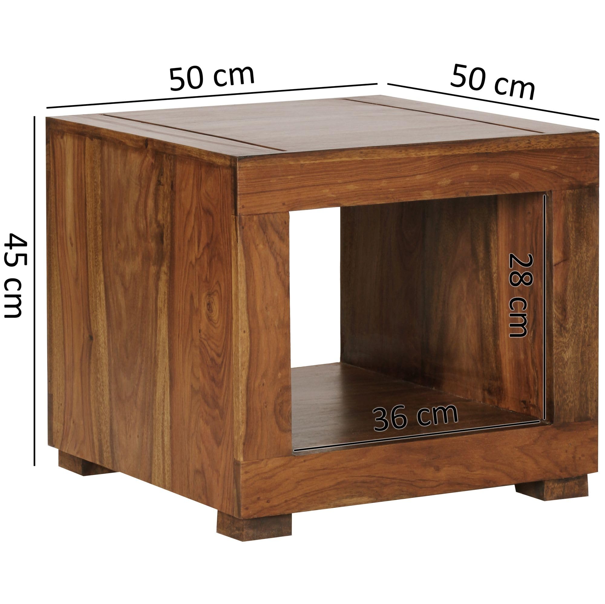 Mesa consola de pared madera maciza de Sheesham 100x25x20 cm | Leroy Merlin