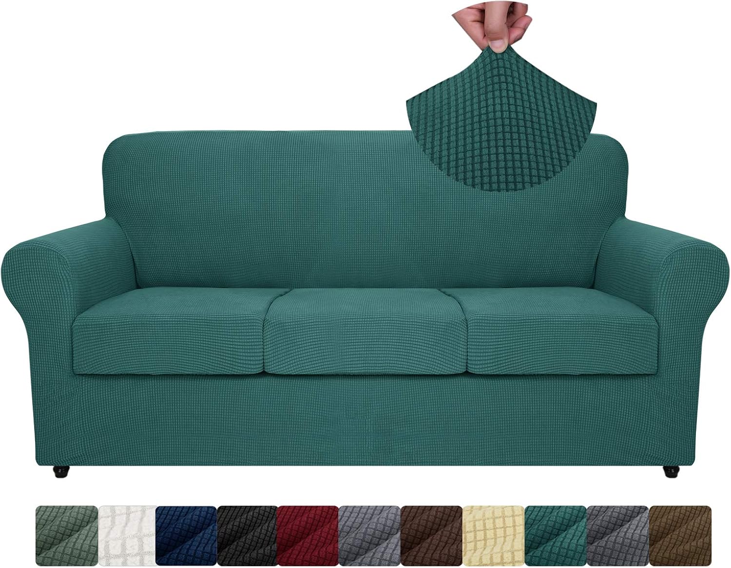 ZNSAYOTX 4Piece Oversized Sofa Slipcovers High Stretch Spandex Slip