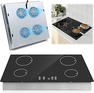 Latdya 220v cooktop por indução 4 bocas com trava de segurança 23" co