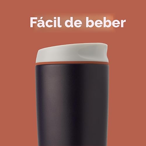 Miniatura 2 de Owala SmoothSip - Vaso de café de acero inoxidable con aislamiento, reutilizable, para café frío, café caliente, sin bisfenol A, 20 onzas, azul