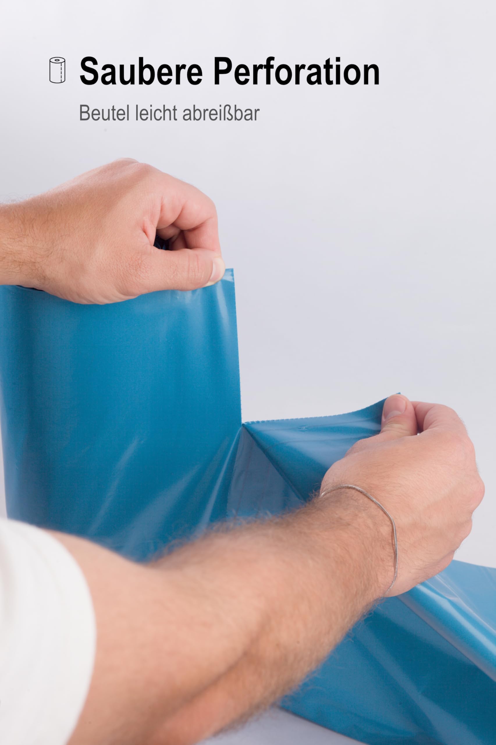 TSP worki na śmieci do dużych obciążeń 120 l – wykonane z co najmniej 90% odpadów konsumenckich (PE) – certyfikat Blauer Engel – karton 200 szt. – bardzo odporne na rozerwanie (70 μm) – 70 x 110 cm