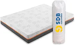 Colchão Casal De Molas Ensacadas 138x188x20cm D33 SDB Colchões (Laranja)