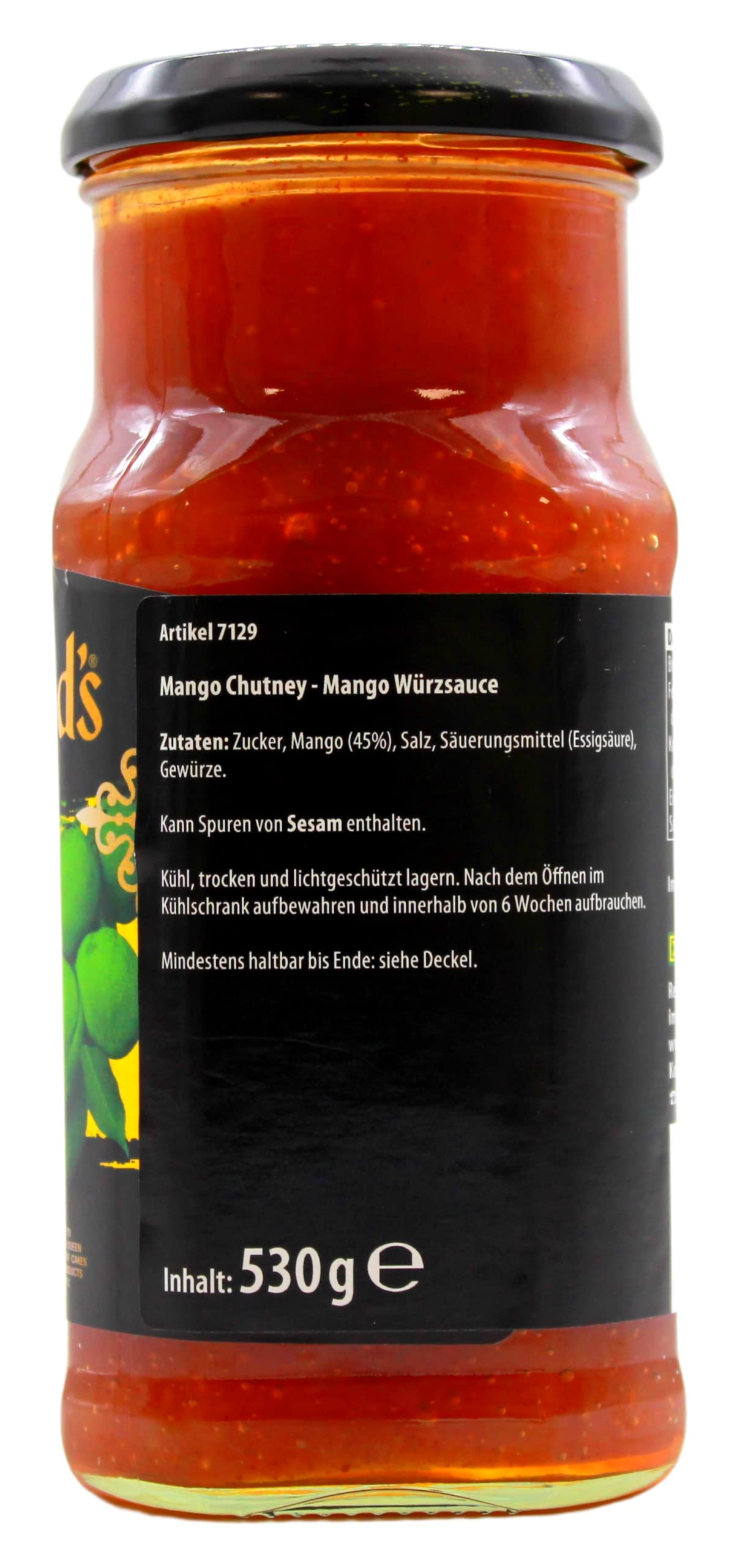 Sharwood's Mango Chutney, 6er Pack (6 x 530g)