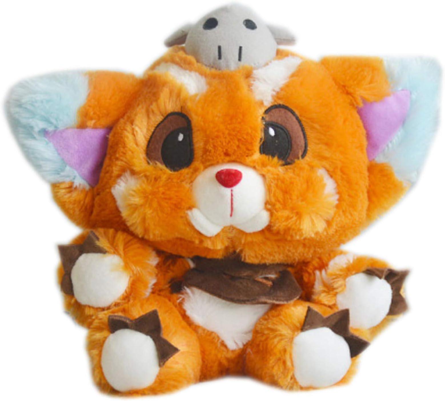 Qingjinsd Holiday Gift Children's Toy Gnar Plush Doll League of Legends Gnar Plush Toy League of Legends Gnar Doll 30cm