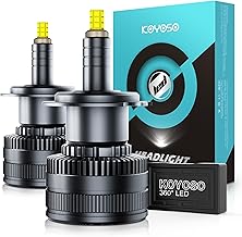 KOYOSO H7 LED Light Bulb 360° 30000LM 160W for 12V Car, 6500K White