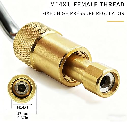 Miniatura 2 de MCAMPAS Tubo regulador de estufa de propano de 1 libra, repuesto 15PSIG para regulador de presión de estufa Stansport 189-100, compatible con