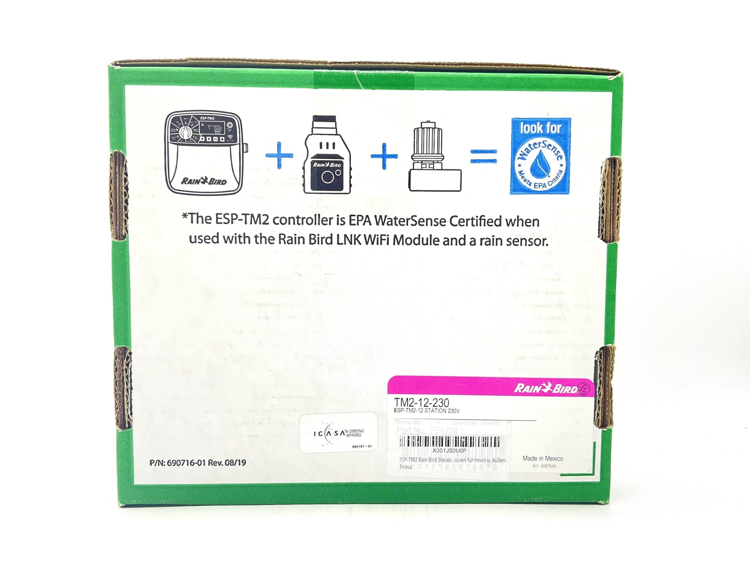 Rain Bird Steuergerät ESP-TM2 230V 12 Stationen für Innen u. Außen