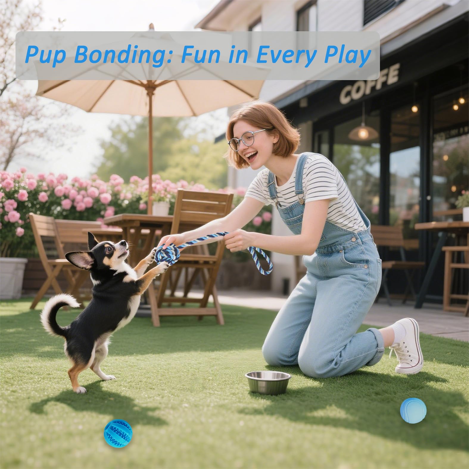 Juego de 20 juguetes para cachorros, juguetes masticables para dentición, juguete interactivo de dentición para perros para razas pequeñas, juguetes de cuerda resistente para cachorros, lindo
