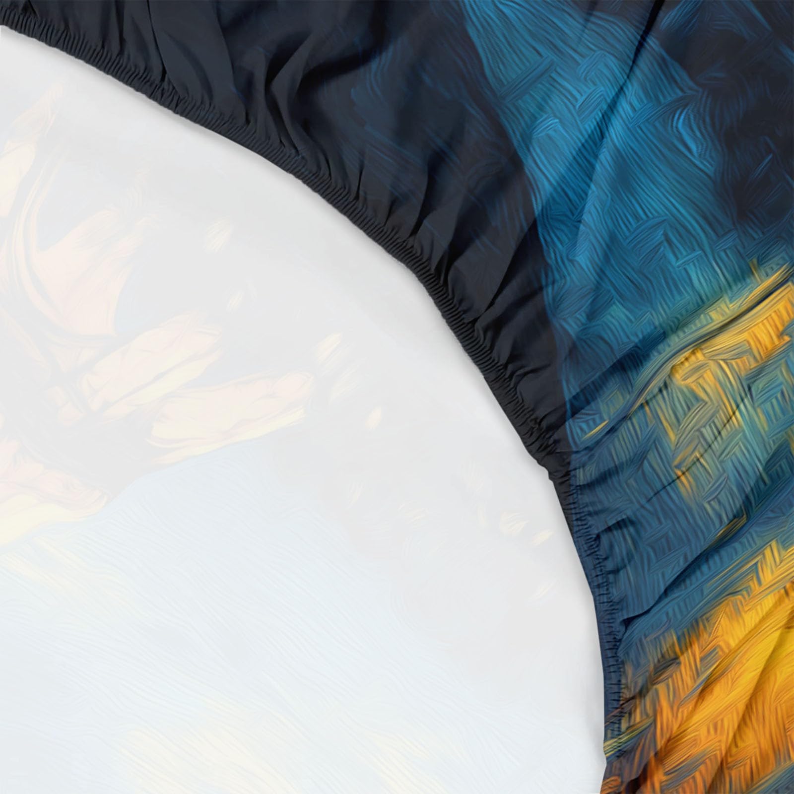 Film Notte Stellata Torre Eiffel Lenzuola con Angoli Lussuose, Blu scuro Lenzuolo con Angoli per Bambino e Adulto, 180 x 200 cm Profondità 30 cm, Lenzuola Resistenti allo Sbiadimento