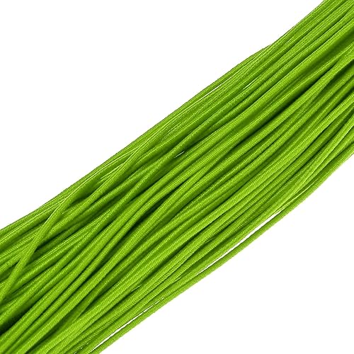 Vista 533 de PATIKIL Cuerda elástica elástica de 1/8 pulgadas, 11 yardas (0.118 in x 32.8 ft), color verde militar para manualidades, correas de gancho