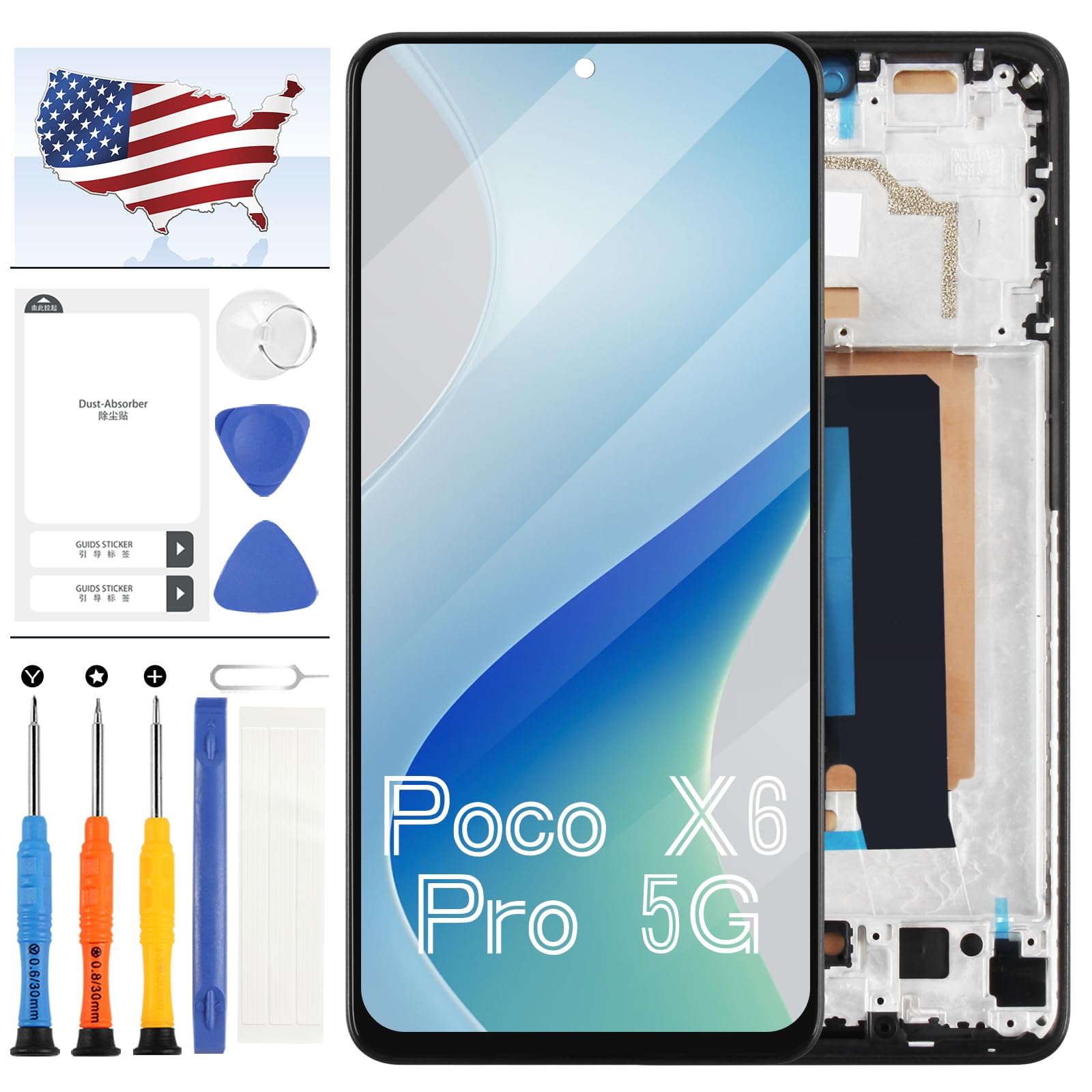 Amazon.com: A-MIND LCD for Xiaomi Poco X6 Pro 5G Sceen Replacement