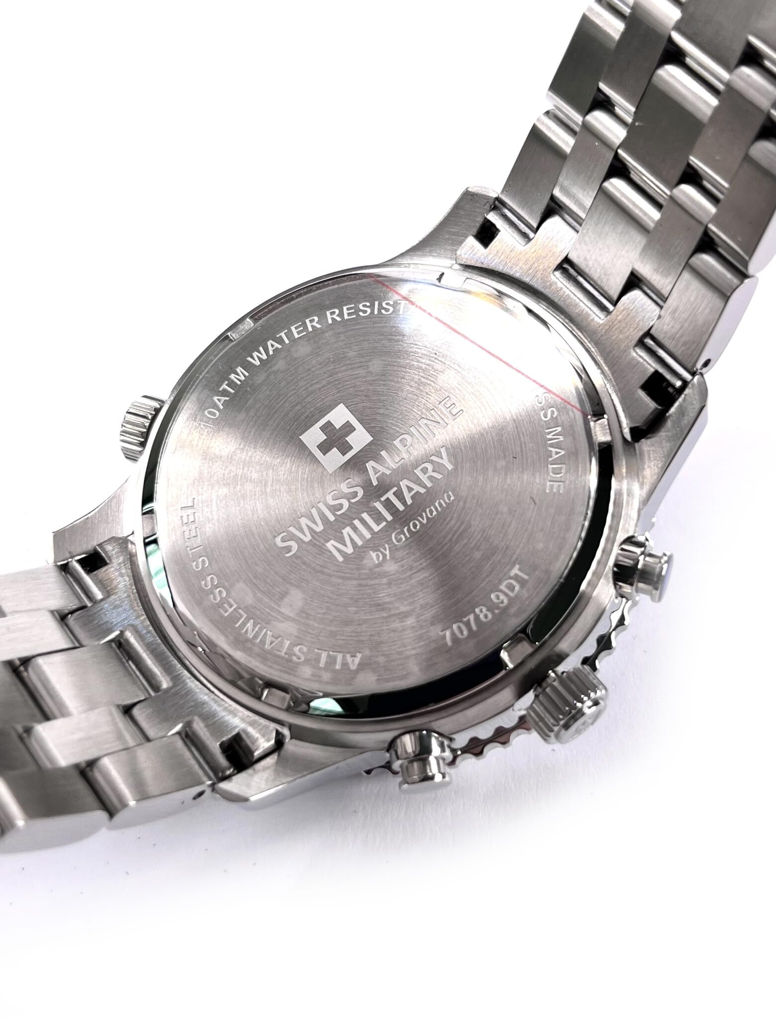 Swiss Alpine Military Montre analogique à Quartz 7078.9 en Acier Inoxydable pour Homme