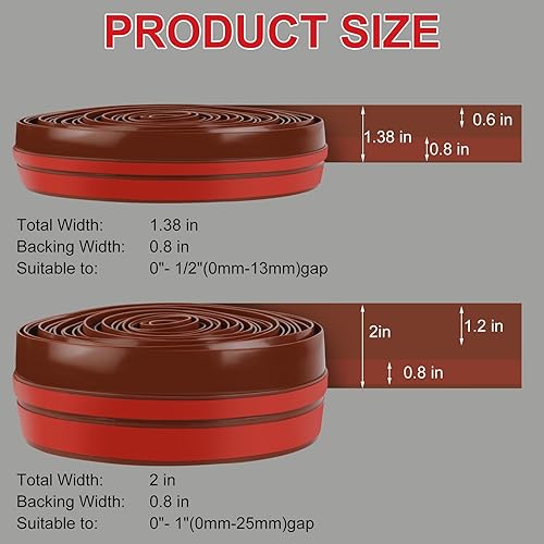 Miniatura 9 de Nueva actualización 2024 tira de sellado de silicona transparente en forma de T para huecos de puertas y ventanas, burlete de sellado de puerta,