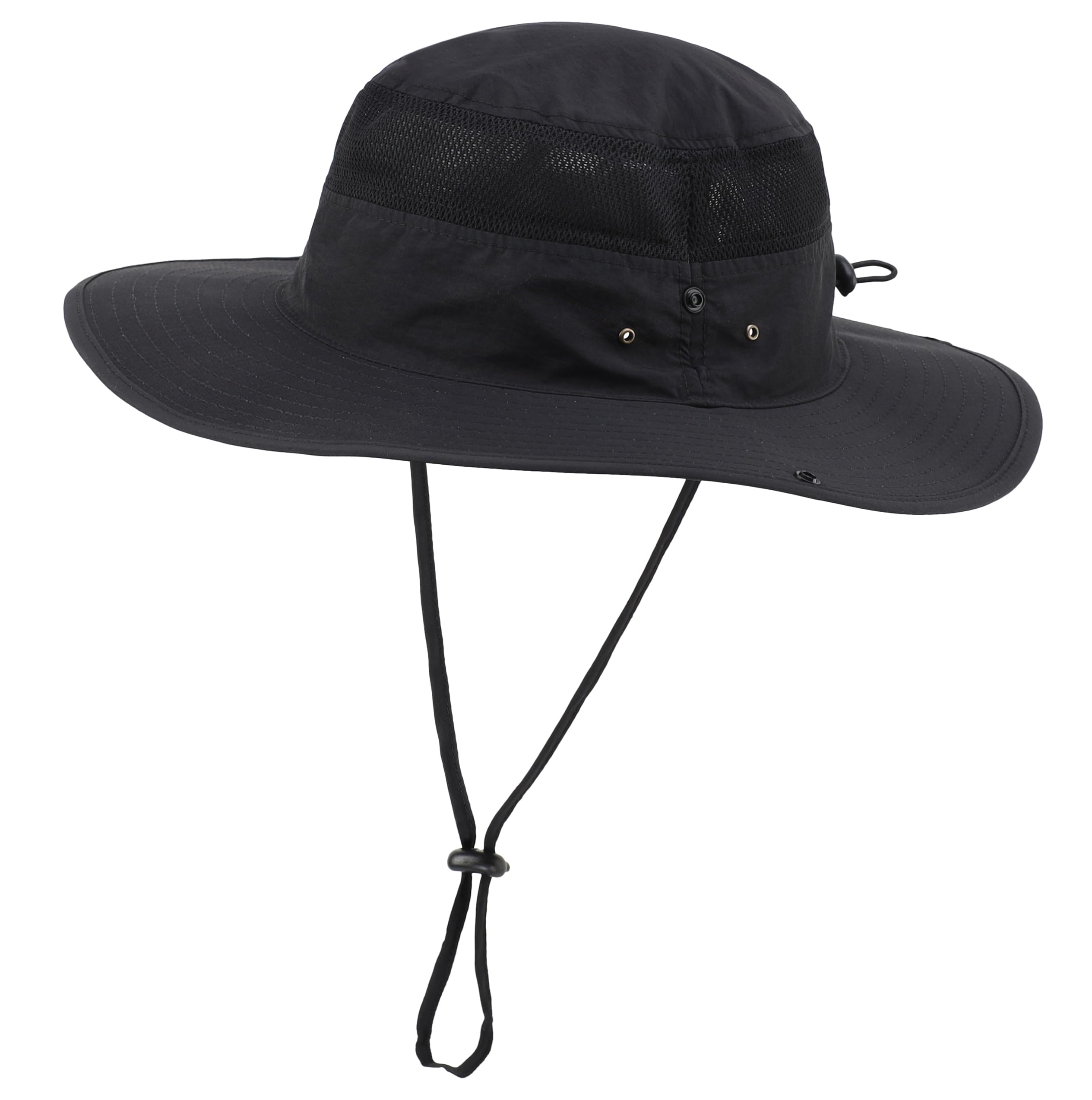 Connectyle Wide Brim Sun Hat for Men Breathable Cowboy Boonie Hat UPF 50+ Sun Protection Bucket Hat for Fishing Hiking