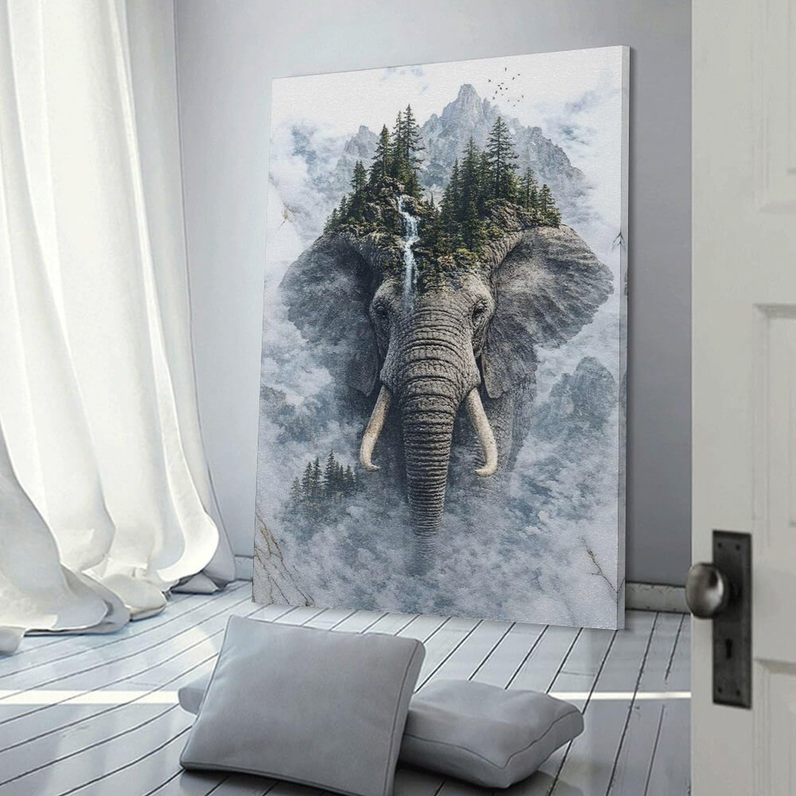 Junmoney The Majestic Sentinel of The Forest Realm Wall Picture Print, 16x24inch(40x60cm), for New Home Styling, Lounge Or Bedroom, Home Artwork for Modern Interiors