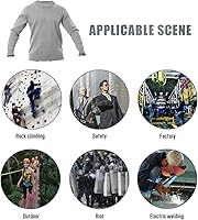 Vista 4 de Camiseta resistente al corte, camisa a prueba de cuchillos Ropa, chaleco a prueba de cortes de 5 niveles, Protección de alto rendimiento UHMWPEF