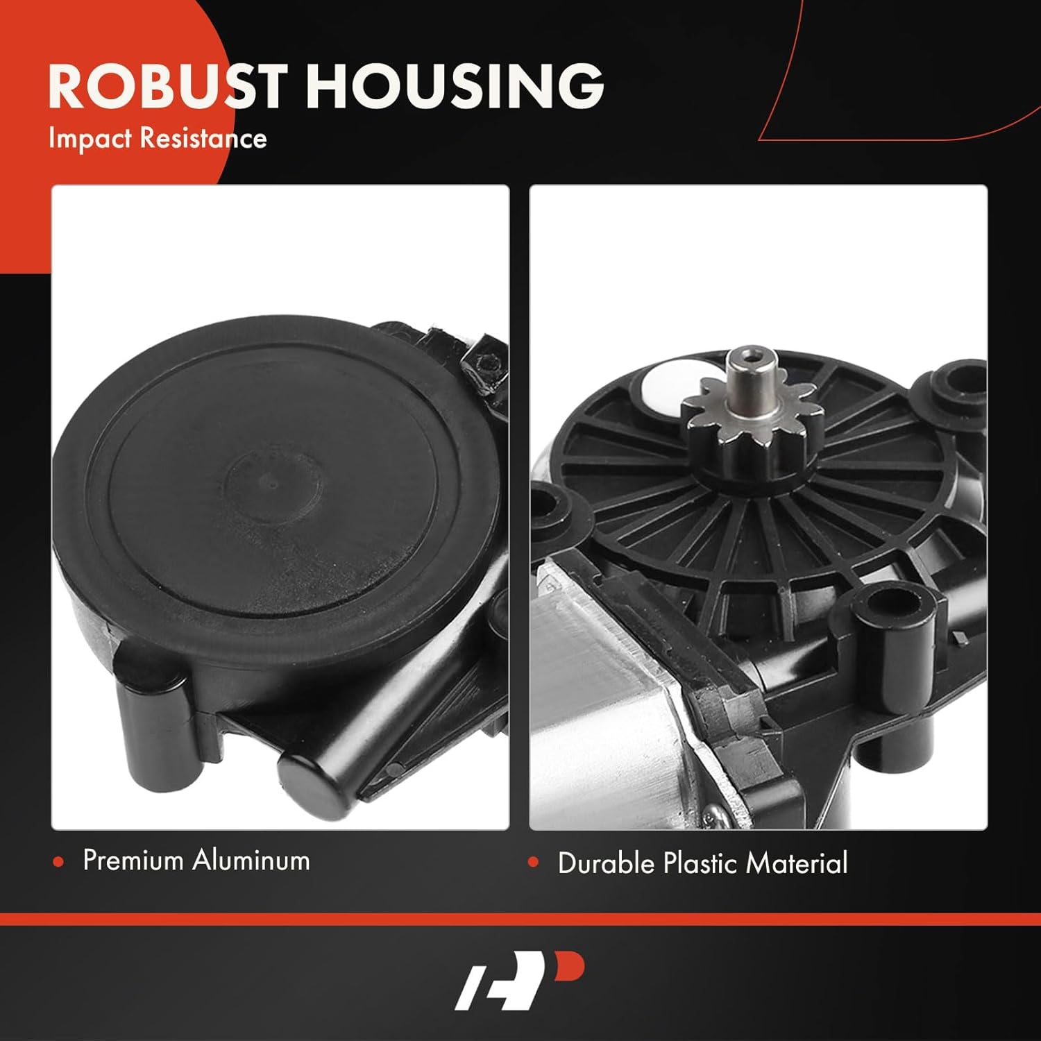 A-Premium Left Power Window Lift Motor Compatible with Ford F-250 F-350 F-450 F-550 Super Duty 1999, Driver Side, 2 Pins Only, Replace# F81Z1523395AA