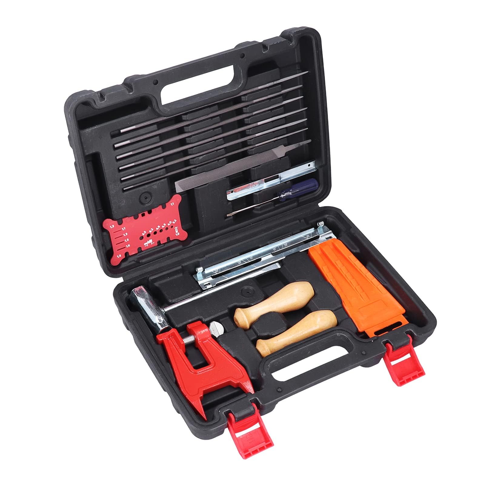 Kit De Afilado De Cadena De Motosierra De 16 Piezas, Juego De Herramientas De Carpintería De Rendimiento De Corte Eficiente, Accesorios De Sierra Versátiles Herramientas De Afilado, Para Carpin