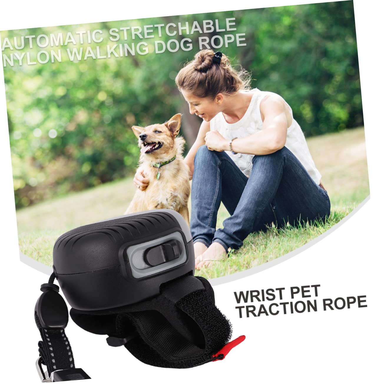 Toddmomy Cuerda De Nailon Retráctil para Perros Correa De Tracción Automática para Caminar Trotar y Correr