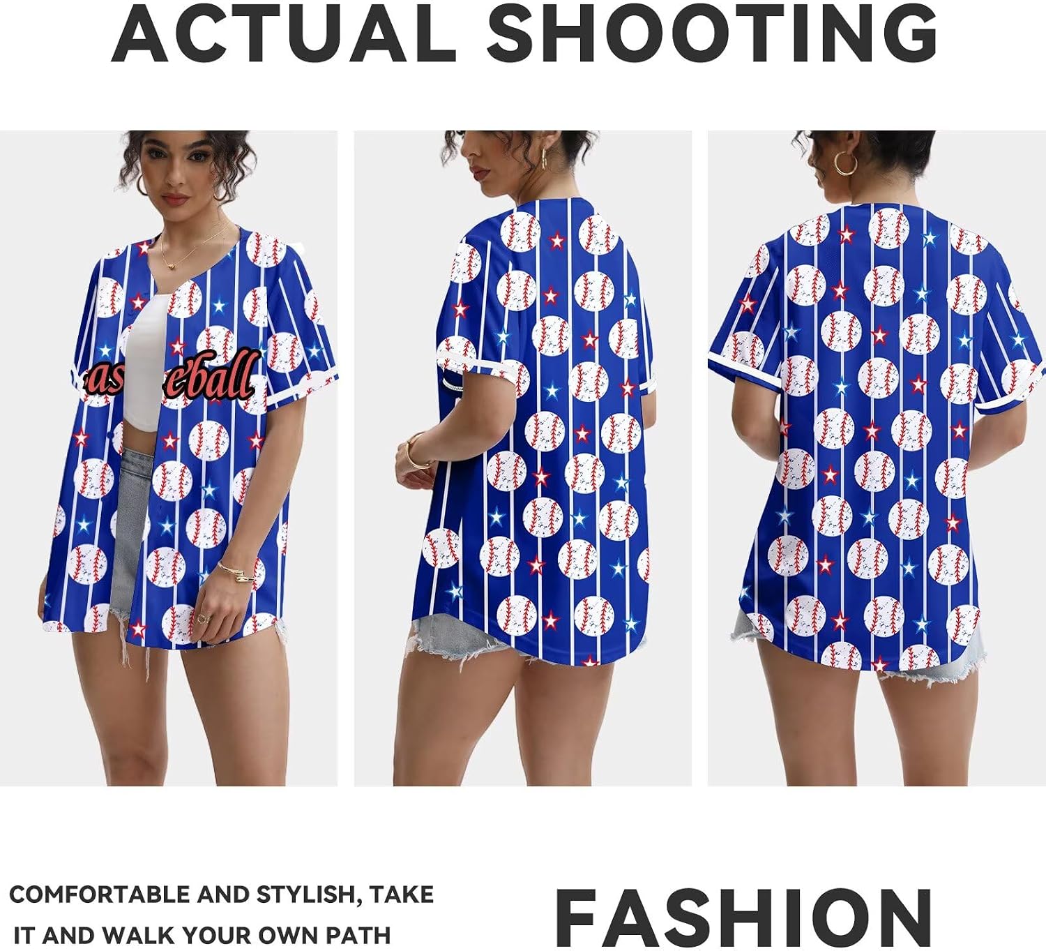 Womens Softball Jersey Mama Baseball Print Button Down Baseball Jersey Game Day Active Uniforms