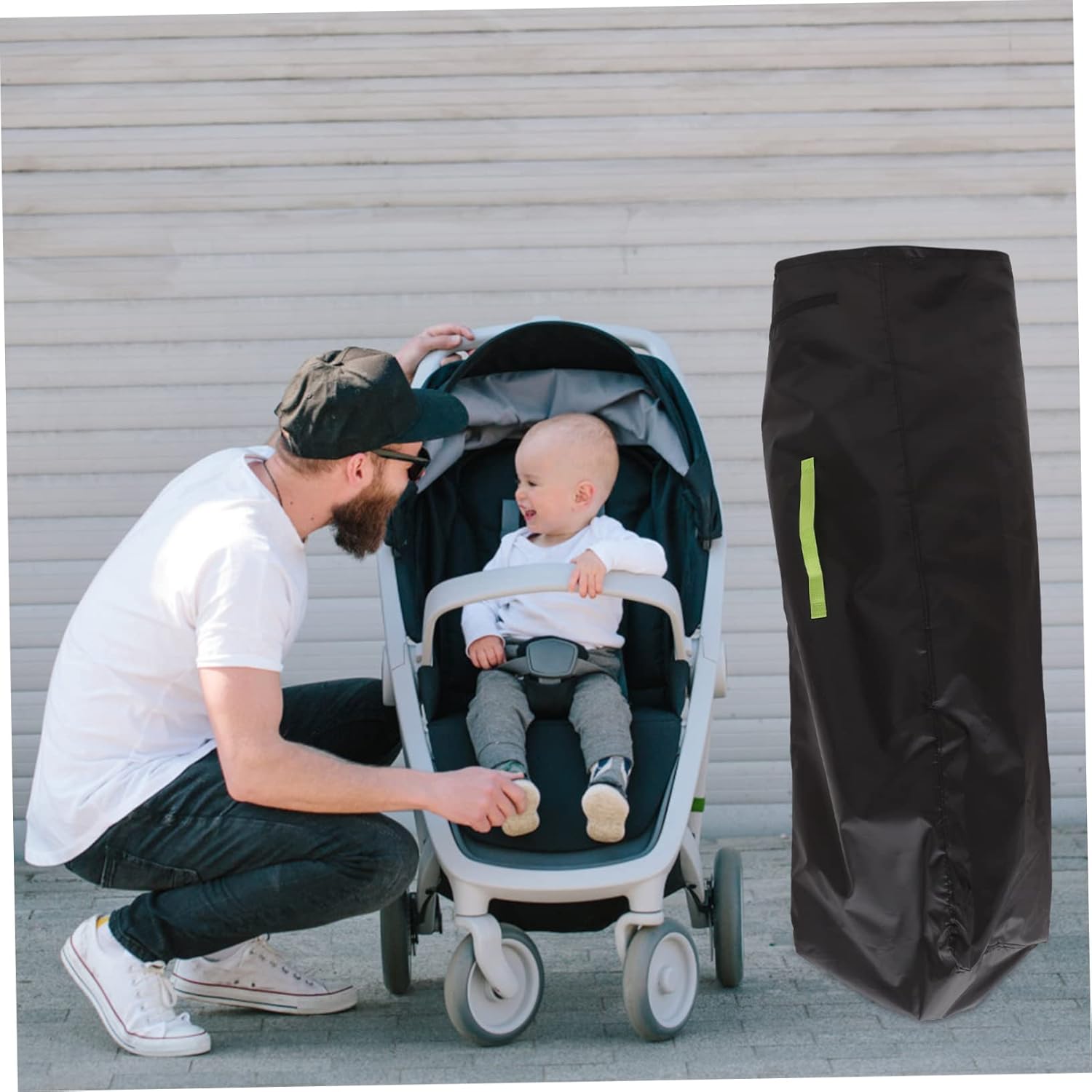 Toyvian Stroller for Daily Use Multi-function Storage Shoulder Strap Fits Single and Double Strollers Padded for Airplane Travel image 2 of 9 B0DWLRYP1P