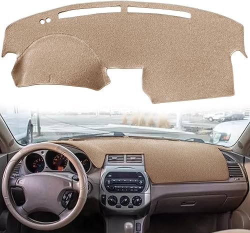 Yiz Alfombrilla de Cubierta del Tablero de Ajuste Personalizado para Nissan Altima 2002-2004 Almohadilla del Tablero Tapa Alfombra (Beige) J194