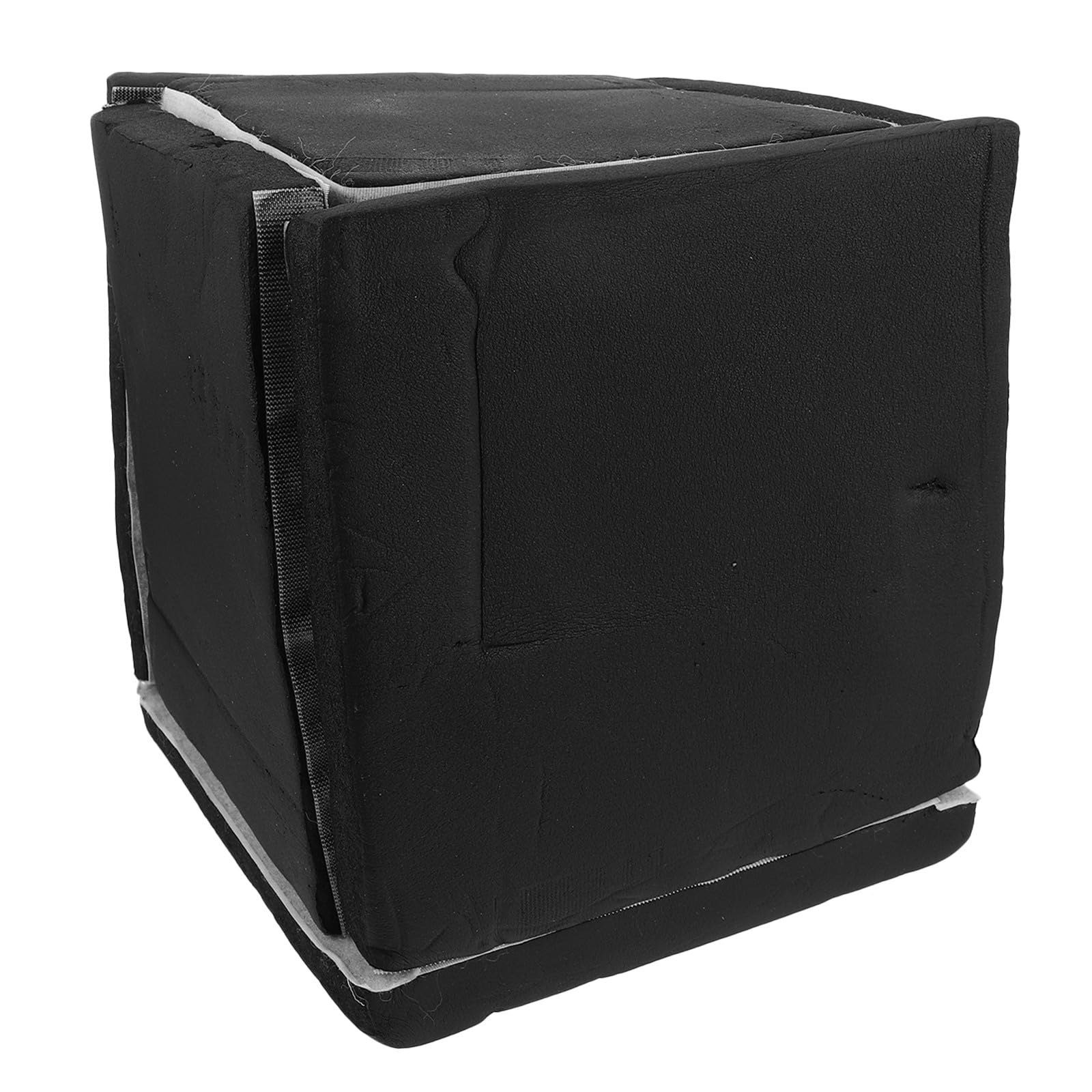 Toddmomy Insonorizzazione per Pompa Copertura Fonoassorbente Spugna Nera 28X25 CM per Uffici e Generatori di Pressione, Scatola Isolante Acustica Portatile Quadrata